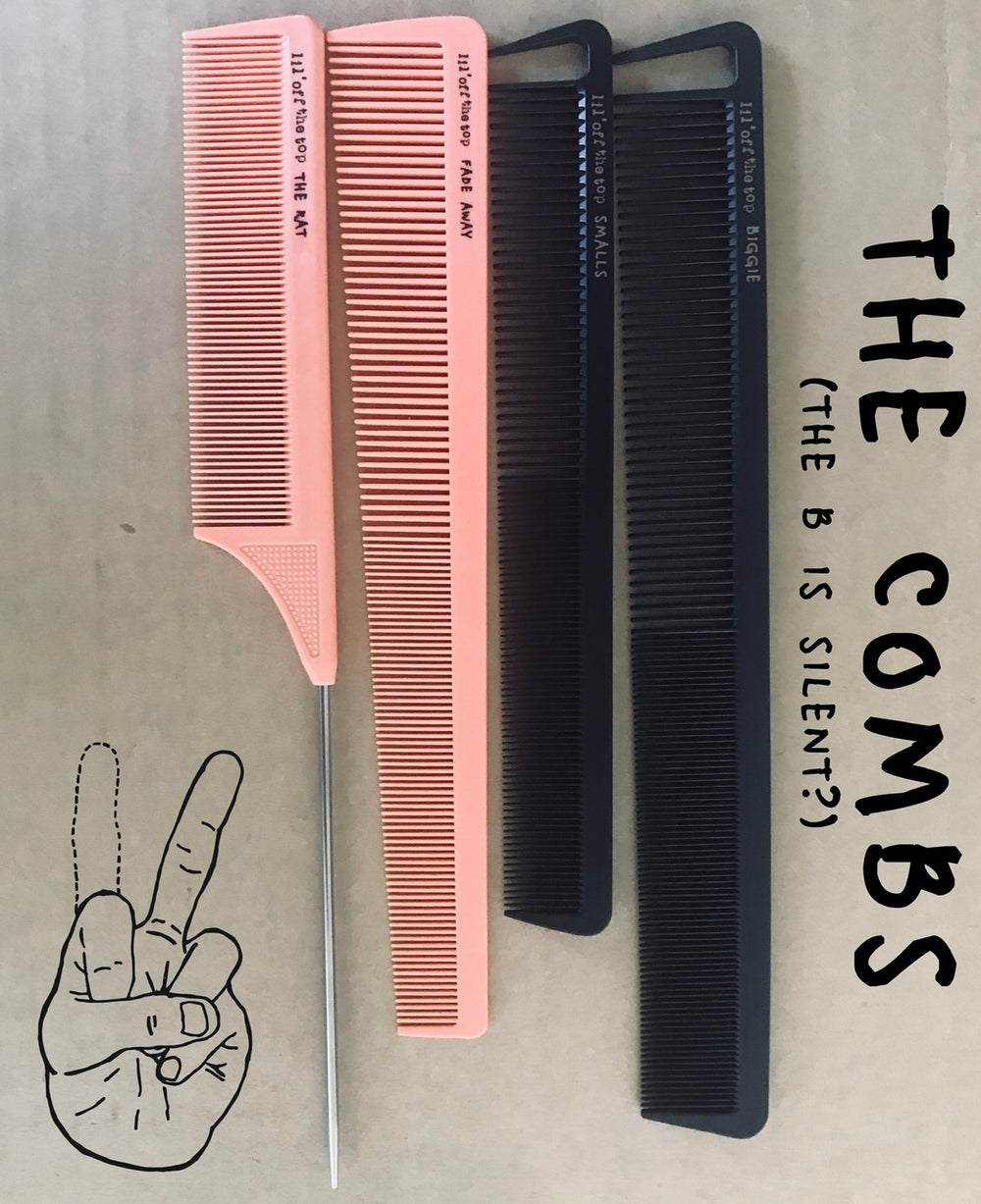 Buy 2 get 1 free -LOTT Comb Set - "The B Is Silent"